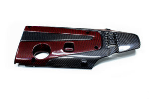 M&M HONDA RED CARBON KEVLAR ENGINE COVER VENTURI FOR CIVIC FK8 00405-FK8-M004