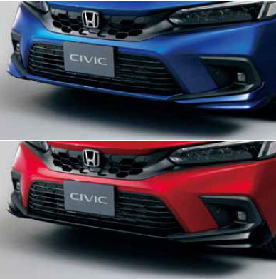 HONDA FRONT LOWER SKIRT CRYSTAL BLACK PEARL NH-731P FOR HONDA CIVIC FL1 08F01-T43-080