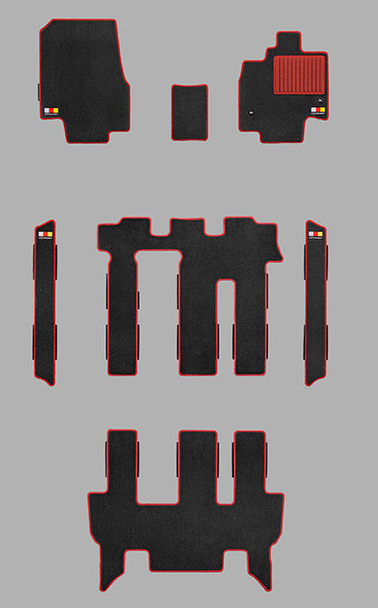 MUGEN SPORTS MAT E:HEV BENCH SEAT BLACK X RED  FOR STEPWGN RP6 RP7 RP8 08P15-XNS-K1S0-RD