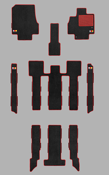 MUGEN SPORTS MAT GAS CAPTAIN SEAT BLACK X RED  FOR STEPWGN RP6 RP7 RP8 08P15-XNS-K2S0-RD