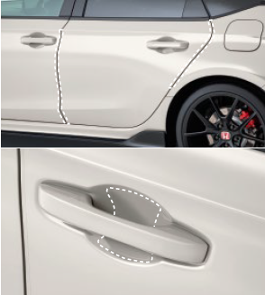 HONDA PROTECTION FILM SET FOR HONDA CIVIC TYPE R FL5 08P48-T60-000