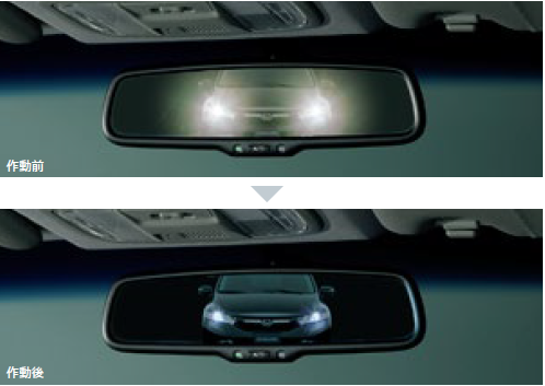 HONDA AUTO DAY NIGHT MIRROR WITH LED ILLUMINATION (BLUE ILLUMINATION) BODY FOR HONDA FIT GK3 GK4 GK5 GK6 GP5 GP6 08V03-SLE-000