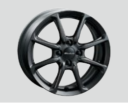 HONDA 15 INCH ALUMINUM WHEELS MS-025 STEALTH BLACK PAINT FOR HONDA FIT GK3 GK4 GK5 GK6 GP5 GP6 08W15-T5A-000C