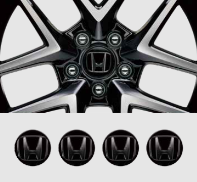 HONDA ALUMINUM WHEEL CENTER CAP (BLACK H MARK) FOR HONDA CIVIC FL1 08W40-T43-000