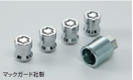 HONDA WHEEL LOCK NUT FOR ALUMINUM WHEELS CAP TYPE 4 PIECE SET (MANUFACTURED BY MCGARD) FOR HONDA FIT GK3 GK4 GK5 GK6 GP5 GP6 08W42-SJK-002A