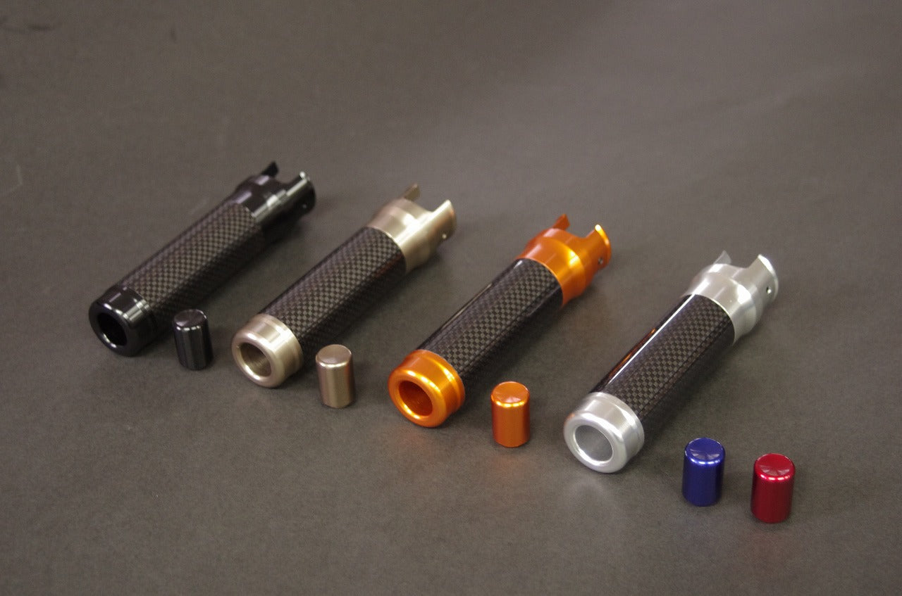 REVOLUTION DRY CARBON SIDE BRAKE GRIP ORANGE GRIP ORANGE BUTTON FOR TOYOTA 86 SUBARU BRZ ZN6 ZC6 RZN6-SBG-ORANGE-ORANGE