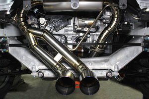 M&M HONDA SUPER TITANIUM 70Φ TWIN MUFFLER, CENTER PIPE FOR S660 JW5 00500-JW5-W001