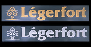 CAR MAKE T&E LEGERFORT STICKER REFLECTIVE GOLD FOR  CARMAKETE-02874