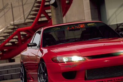 CAR MAKE T&E DRY CARBON HEAD VISOR [HONDA] & [MITSUBISHI] MITSUBISHI CP9A LANEVO VI FOR  CARMAKETE-02111