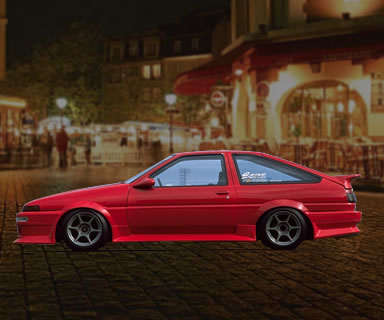 CAR MAKE T&E [VERTEX] AE86 TRUENO (HACHIROKU TRUENO) SIDE STEP RIGHT SIDE (DRIVER'S SIDE) ONLY FOR  CARMAKETE-02313