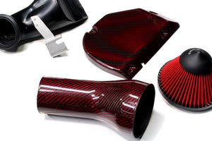 M&M HONDA INTAKE SYSTEM KIT RED CARBON KEVLAR EVENTURI FOR CIVIC FK8 00405-FK8-M001-RED