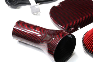 M&M HONDA INTAKE SYSTEM KIT RED CARBON KEVLAR EVENTURI FOR CIVIC FK8 00405-FK8-M001-RED