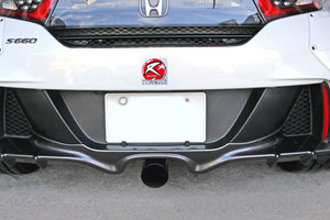 M&M HONDA SUPER TITANIUM 70Φ SINGLE MUFFLER, CENTER PIPE FOR S660 JW5 00500-JW5-S002