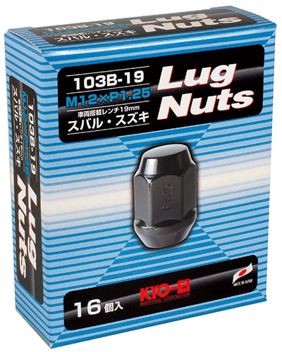 KYO-EI LUG NUT 16PCS (M12xP1.25) 103B-19-16P