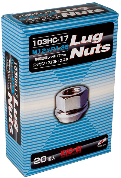 KYO-EI LUG NUT 17HEX THROUGH TYPE M12xP1.25 103HC-17-20P
