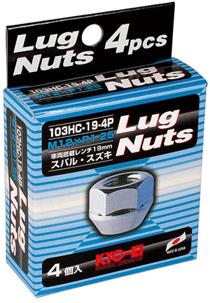 KYO-EI LUG NUT 4PCS (M12xP1.25) THROUGH TYPE 103HC-19-4P
