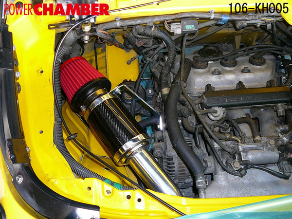 ZERO1000 POWER CHAMBER K RED For HONDA BEAT PP1 106-KH005 - Black
