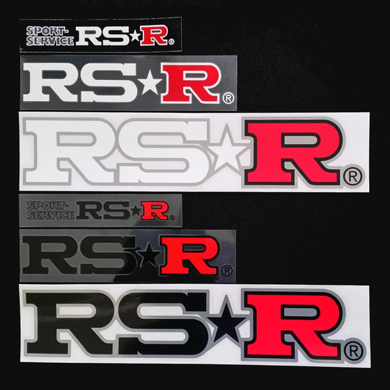 RS-R SMALL STCIKER WHITE TEXT FOR GOODS  GD003