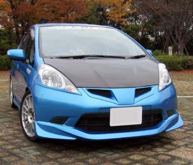 SEEKER FRP FRONT HALF SPOILER SKY METALLIC FOR HONDA FIT GE  16000-GE8-AF2