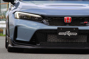 M&M HONDA FRONT LIP SPOILER FRP GLOSS BLACK PAINTED FOR CIVIC FL5 01010-FL5-MR03