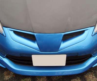 SEEKER FRP FRONT GRILL SHERBET BLUE METALLIC FOR HONDA FIT GE