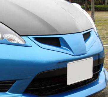 SEEKER FRP FRONT GRILL TAFFETA WHITE FOR HONDA FIT GE  16010-GE8-F02