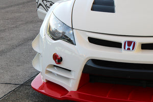 M&M HONDA FRONT TWIN CANARD FOR WIDE BODY KIT FOR CIVIC FD2 FD1 01010-FD2-MR04