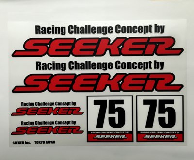 SEEKER RACING CHALLENGE CONCEPT STICKER SHEET