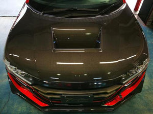 TOP FUEL CARBON BONNET WITH OUTLET FOR HONDA S660 JW5