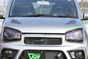 GARAGE VARY BONNET DUCT (CARBON) + RAIN GUARD (FRP) FOR SUZUKI ALTO RS WORKS 500-022