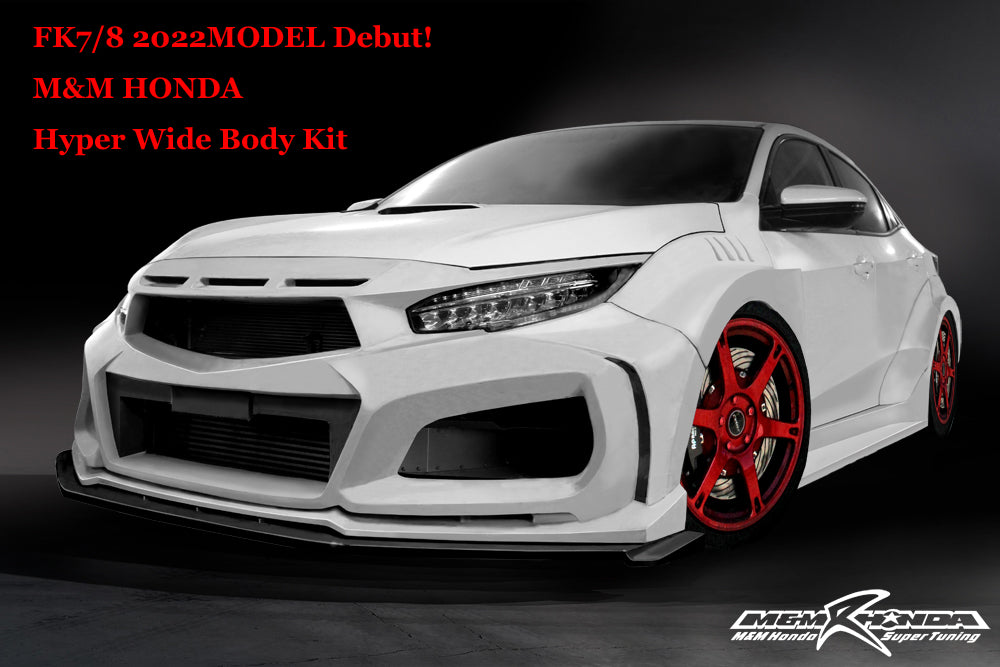 M&M HONDA HYPER WIDE BODY KIT TYPE MR0MODEL FOR CIVIC FK8 FK7 01010-FK8-MR03