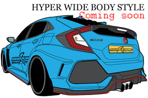 M&M HONDA HYPER WIDE BODY KIT TYPE MR0MODEL FOR CIVIC FK8 FK7 01010-FK8-MR03