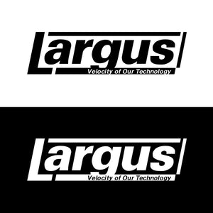 LARGUS LOGO CUTTING STICKER (A TYPE) 200MM X 55MM 1 SHEET BLACK FOR  01011293005-QQ