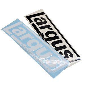 LARGUS LOGO CUTTING STICKER (A TYPE) 200MM X 55MM 1 SHEET BLACK FOR  01011293005-QQ
