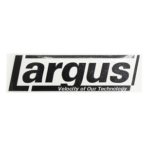 LARGUS LOGO CUTTING STICKER (A TYPE) 200MM X 55MM 1 SHEET BLACK FOR  01011293005-QQ