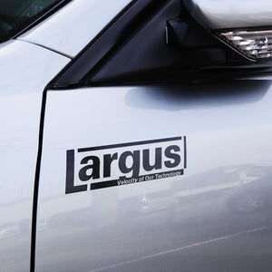LARGUS LOGO CUTTING STICKER (A TYPE) 200MM X 55MM 1 SHEET WHITE FOR  01011293006-QQ
