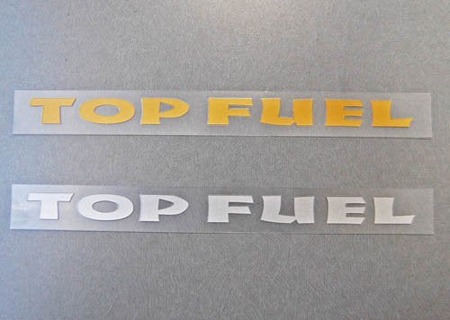 TOP FUEL STICKER GOLD