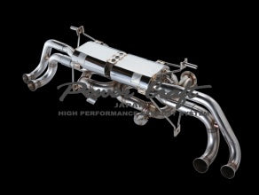 POWER CRAFT HYBRID EXHAUST MUFFLER SYSTEM TITAN TAIL BLACK TAIL FOR LAMBORGHINI HURACAN LP580 P-LA300101-BKT