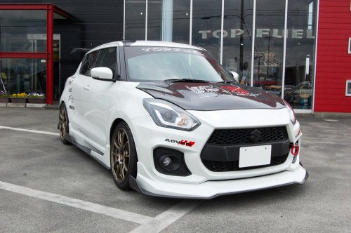 suzuki swift sport top gear TOP FUEL SIDE SPOILER 3-PIECE SET CARBON FOR SUZUKI SWIFT SPORTS ZC33S