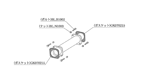 KAKIMOTO RACING  CATALYST SILENCER/STRAIGHT FOR MITSUBISHI LANCER EVOLUTION 4 CN9A  MSP304