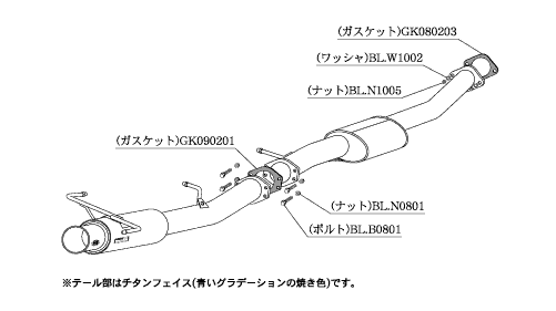 KAKIMOTO RACING EXHAUST REGU.06 R FOR NISSAN SKYLINE GT-R BCNR33  N21307