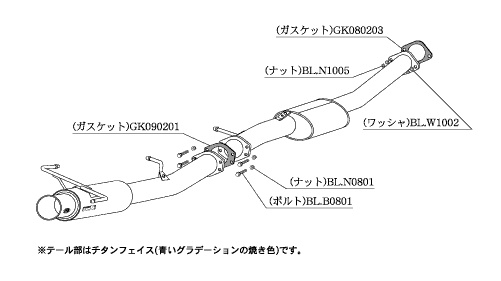 KAKIMOTO RACING EXHAUST REGU.06 R FOR NISSAN SKYLINE SEDAN ER34  N21350