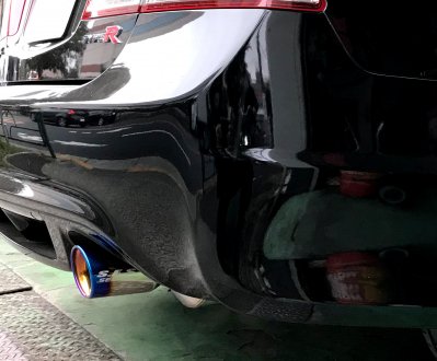 SEEKER SES MUFFLER KIT FOR HONDA CIVIC FD2 11600-FD2-000 - Black