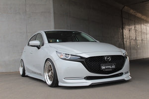 GARAGE VARY FRONT LIP SPOILER + FRONT SPLITTER SET FOR MAZDA2 DJ 21-2005