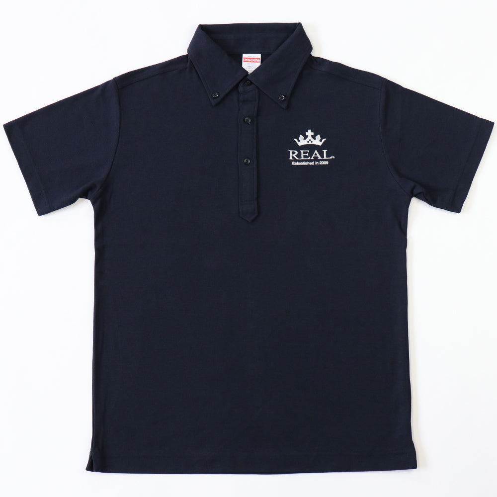 REAL POLO SHIRT VER.2 NAVY M SIZE REAL-PS2-NV-M