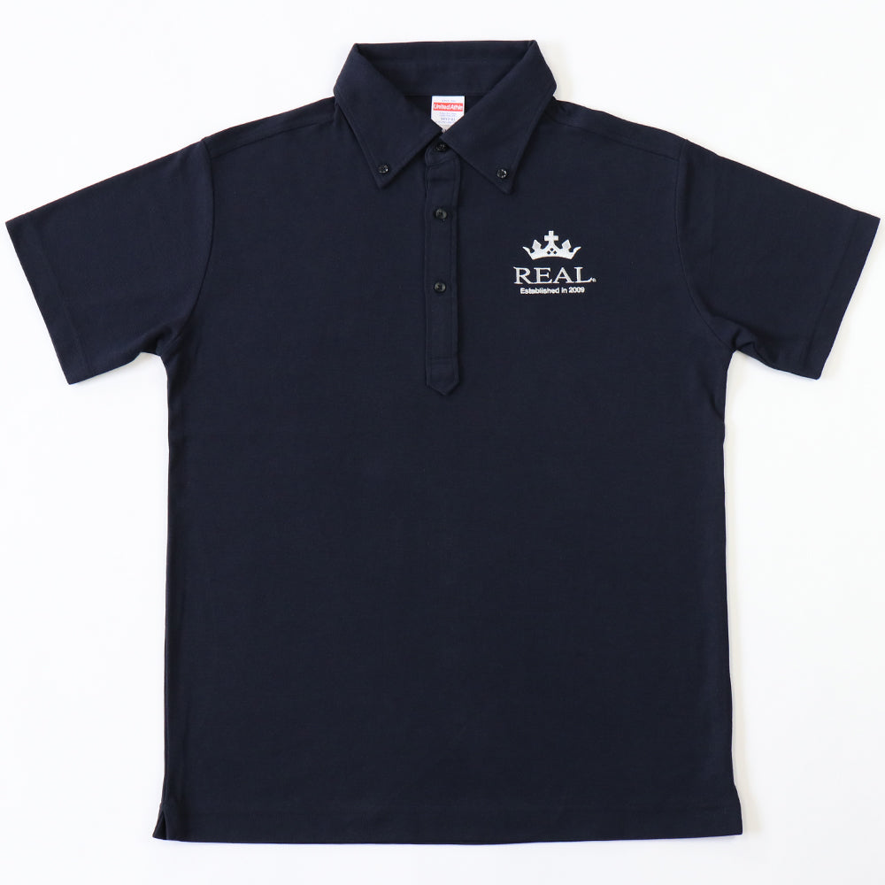 REAL POLO SHIRT VER.2 NAVY L SIZE REAL-PS2-NV-L