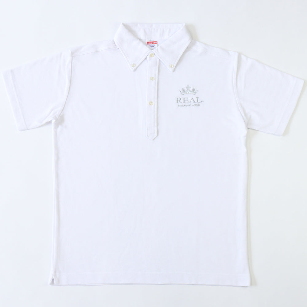 REAL POLO SHIRT VER.2 WHITE L SIZE REAL-PS2-WH-L