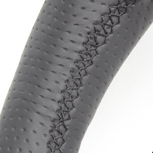 REAL PREMIUM SERIES ROUND SHAPE BLACK CARBON BLACK EURO STITCH STEERING WHEEL FOR TOYOTA VELLFIRE 30  H30P-BKC-BK