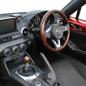 REAL SHIFT KNOB FOR ND ROADSTER 16 DARK BROWN WOOD FOR ROADSTER ND5RC MAY 2015~ SK-MZC-BRW