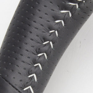 REAL PREMIUM SERIES D SHAPE PEARL WHITE WHITE STITCH STEERING WHEEL FOR TOYOTA CROWN MAJESTA 210  S210-WHW-WH